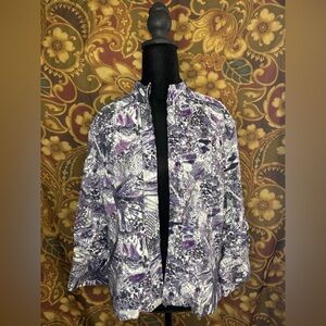Women's Purple Patterned Ski Jacket